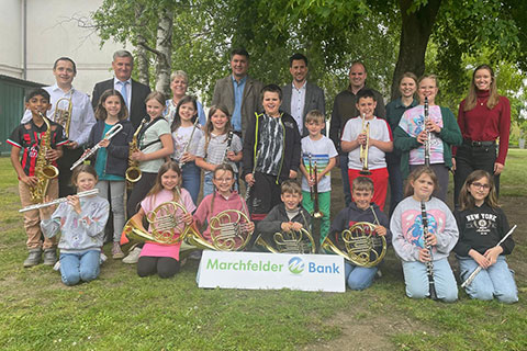 Die Bläserklasse der Volksschule Angern 