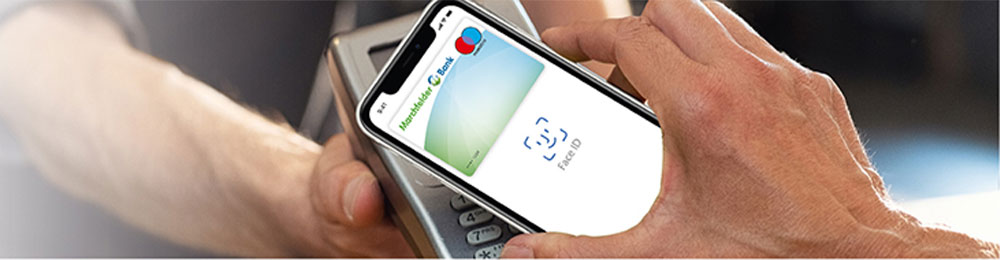 Bezahlung mit Handy über Apple Pay - Marchfelder Bank